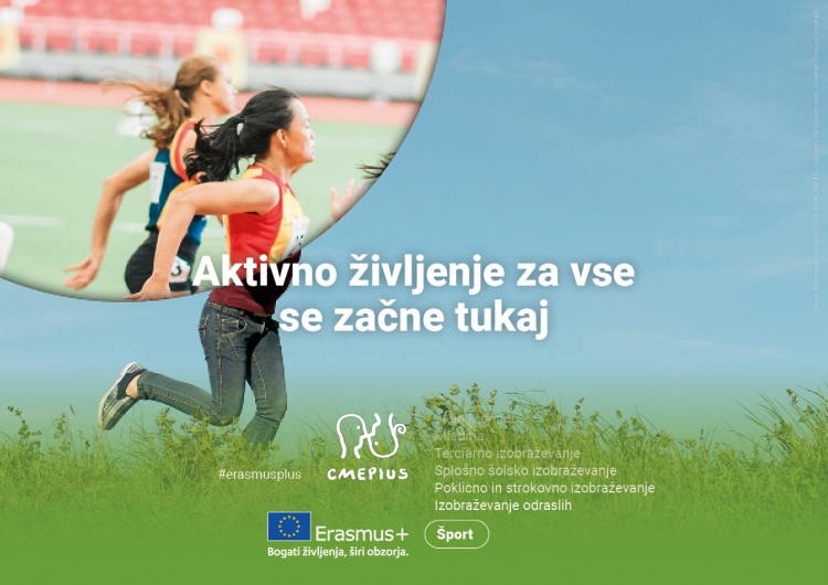 Prestavljen rok za oddajo prijav na Erasmus+ ŠPORT